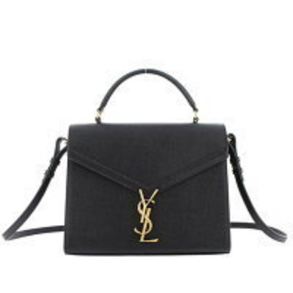 Saint Laurent Cassandra Top Handle Bag Black Leather - Picture 1 of 6